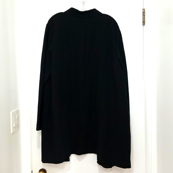 Eileen Fisher black notch collar jacket women's plus size 2X. NWT - Picture 6 of 9